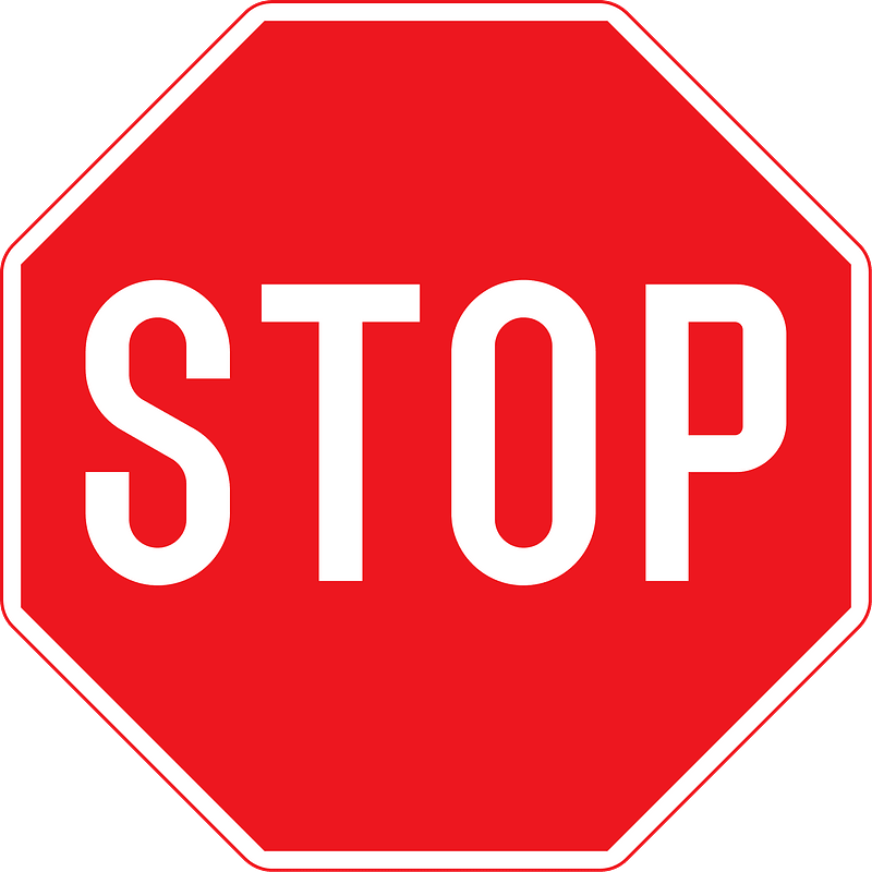 Denmark stop sign