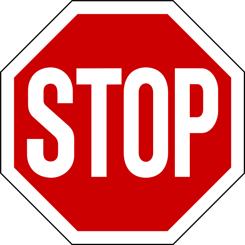Greece stop sign