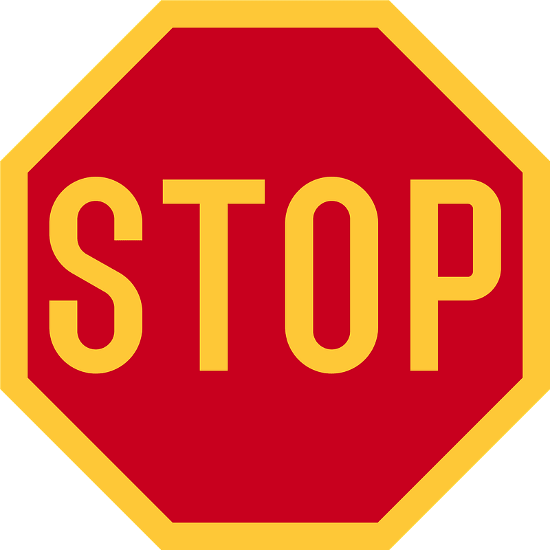 Nigeria stop sign