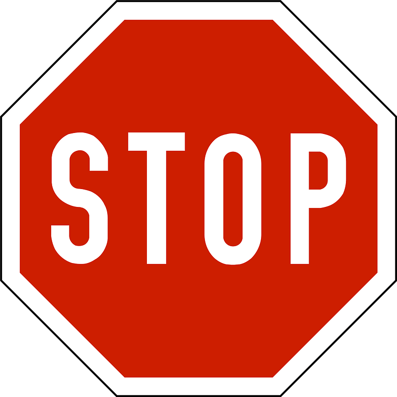 Norwegian stop sign