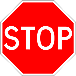 Portugal stop sign