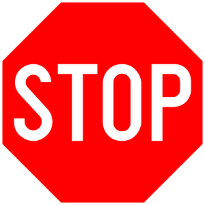 Romanian stop sign