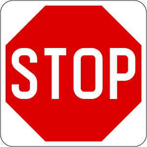 Singapore stop sign