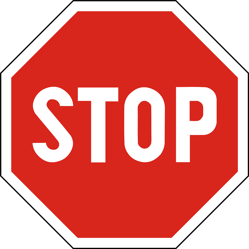 Slovakia stop sign