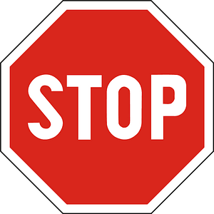 Slovakia stop sign
