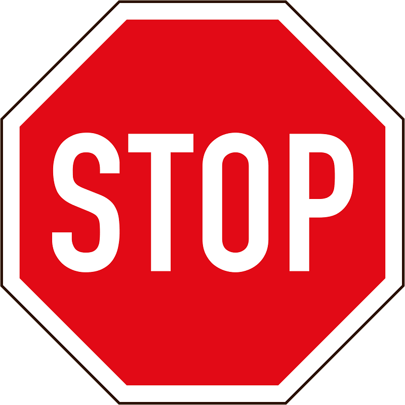 South Africa stop sign - Free vector clipart images on creazilla.com