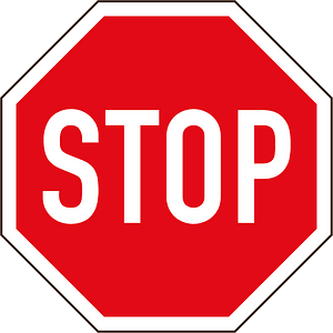South Africa stop sign