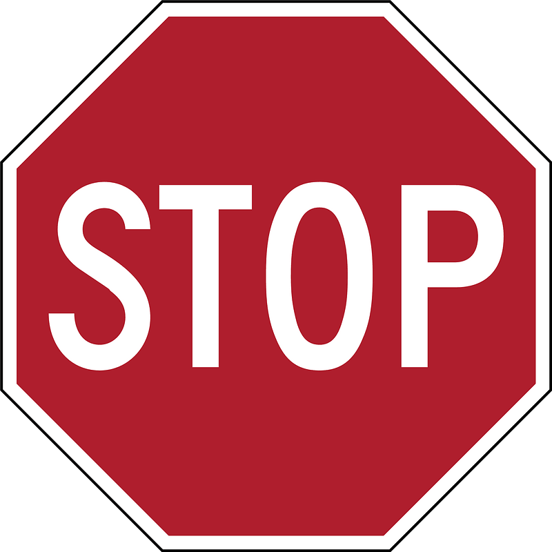 USA stop sign