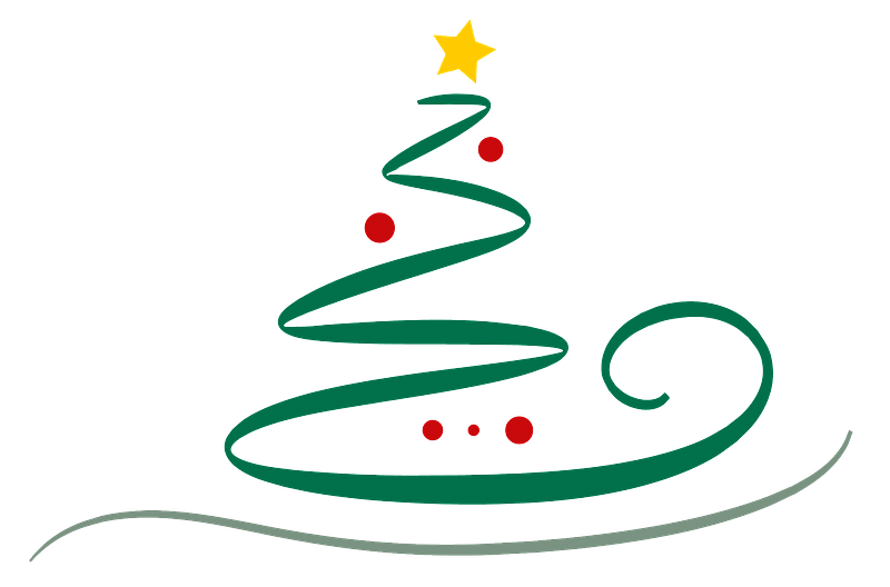 Abstract Christmas tree