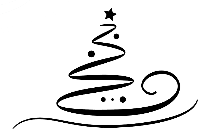 Abstract Christmas tree