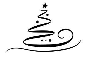 Abstract Christmas tree