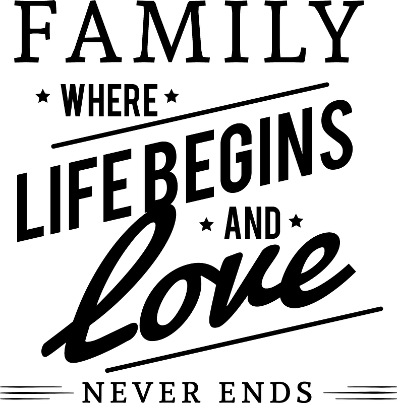 Family lettering
