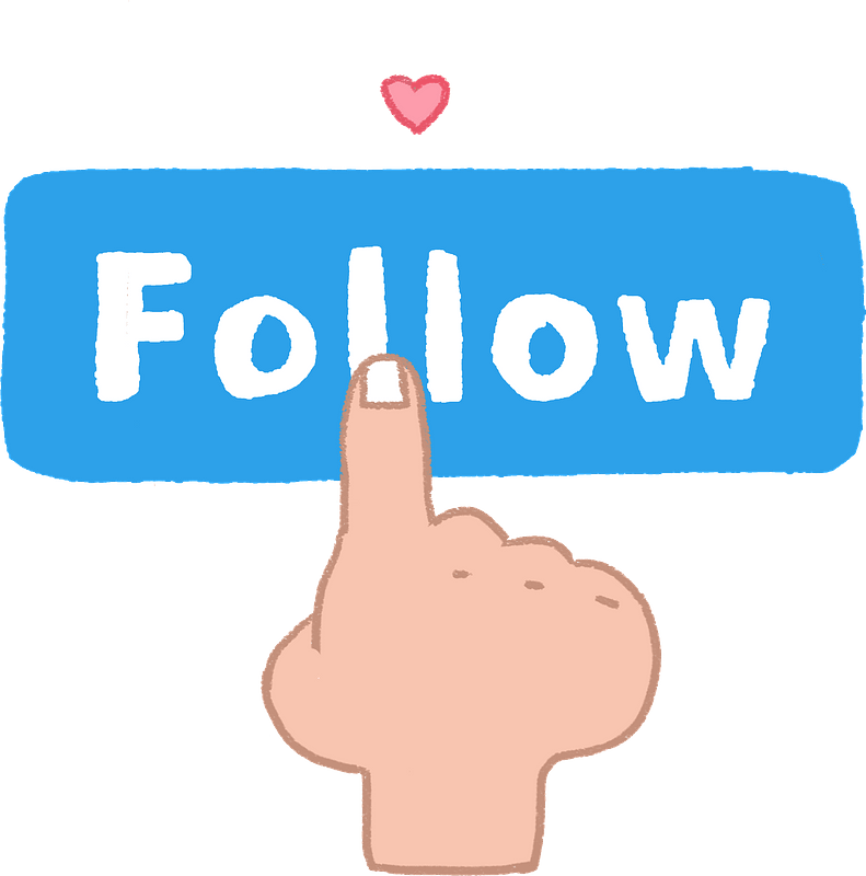 Follow and like buttons