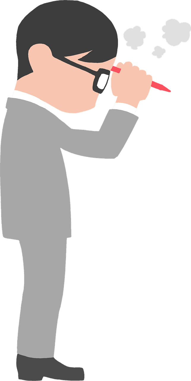 Thinking businessman