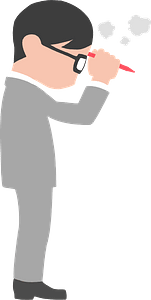 Thinking businessman