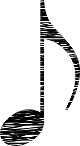 Stylized music note