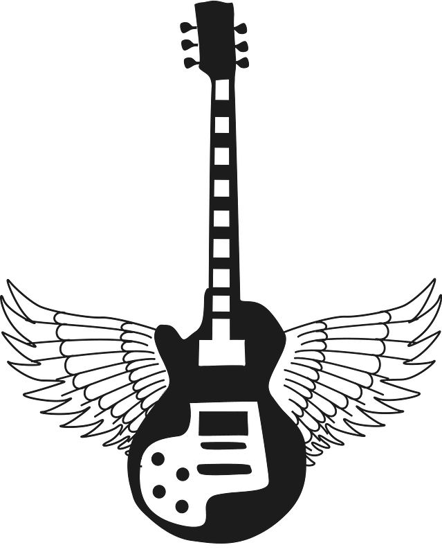 Guitar with wings