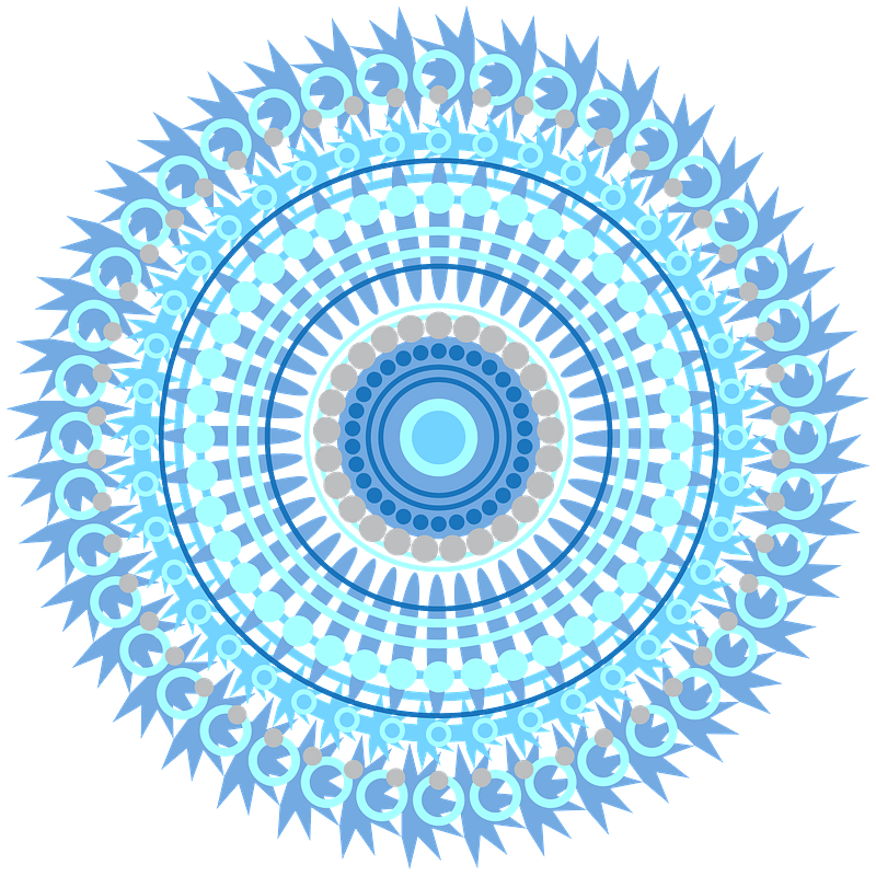 Blue mandala