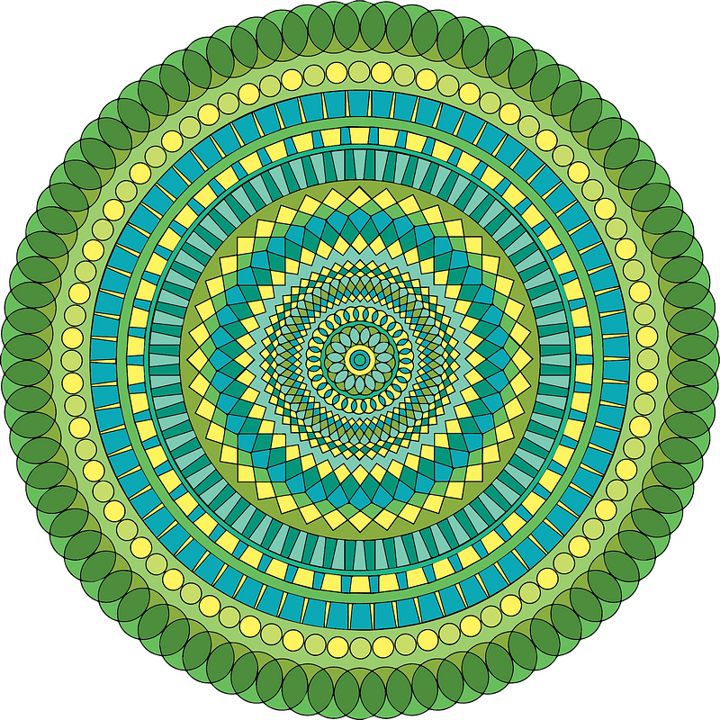 Green mandala
