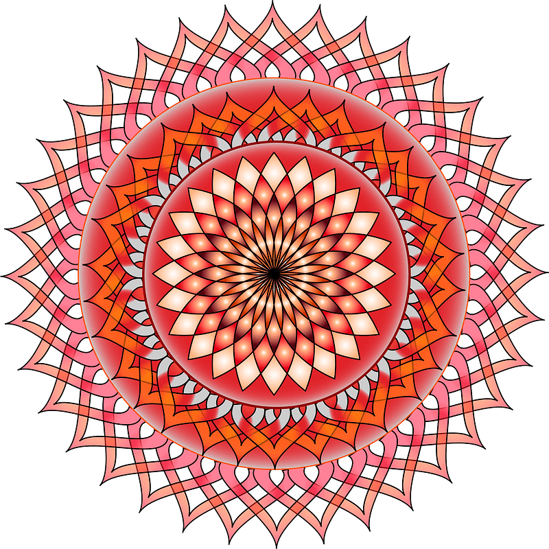 Red mandala