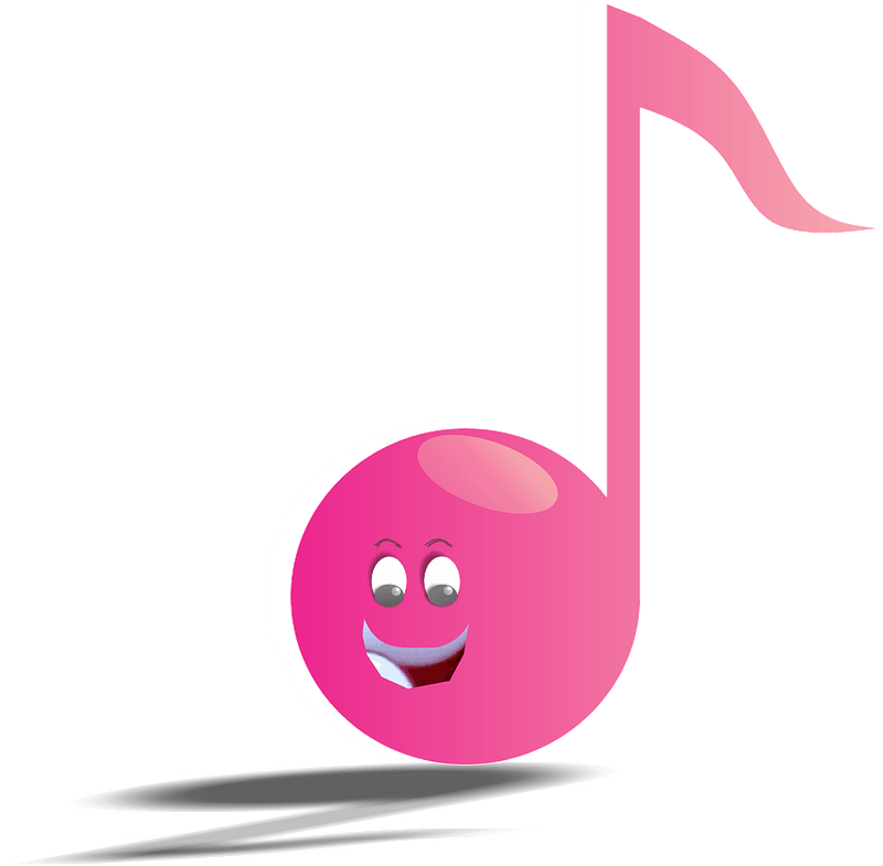 Cartoon music note