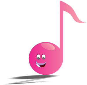 Cartoon music note