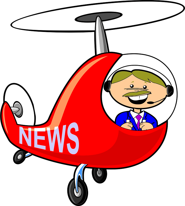 Cartoon helicopter pilot