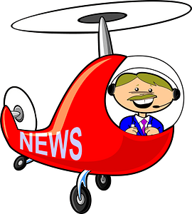 Cartoon helicopter pilot