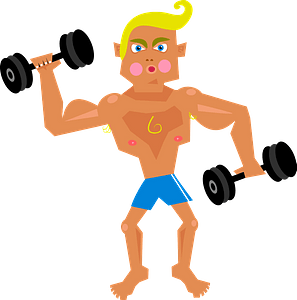 Cartoon sportsman