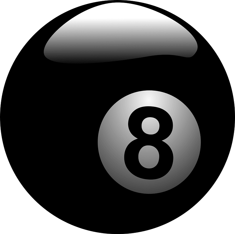 Black billiard ball