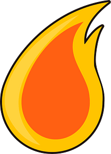 Cartoon flame