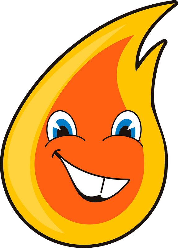 Cartoon flame