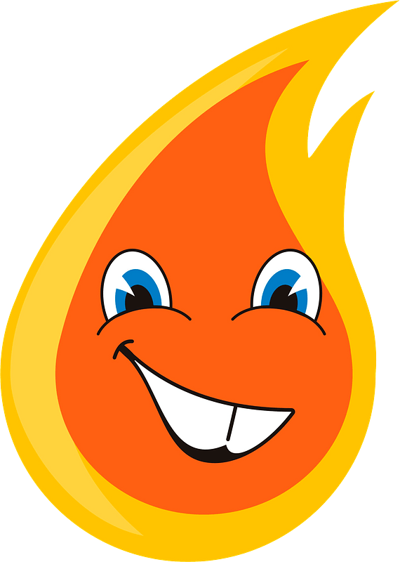Cartoon flame