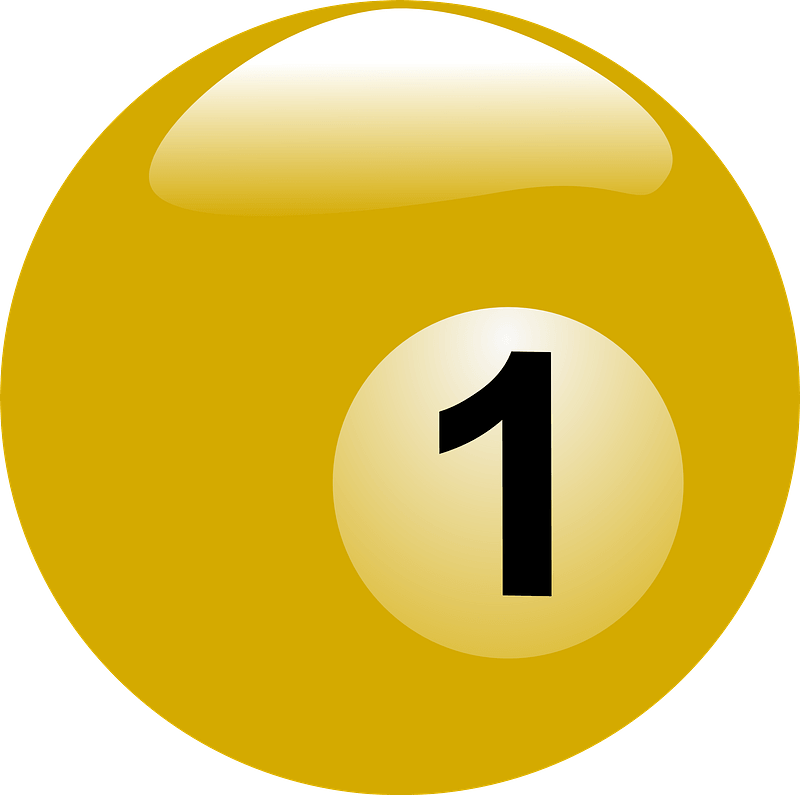 Yellow billiard ball