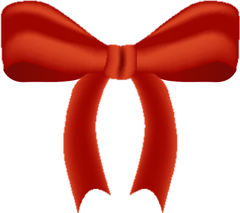 Christmas red bow