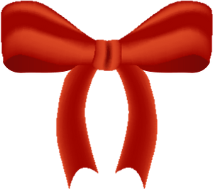 Christmas red bow