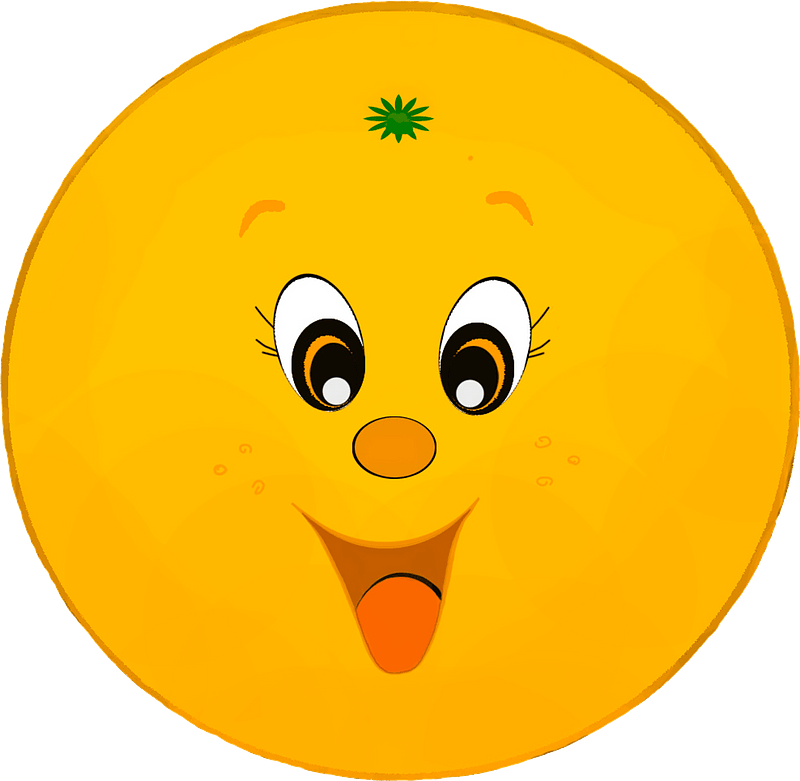 Cartoon orange