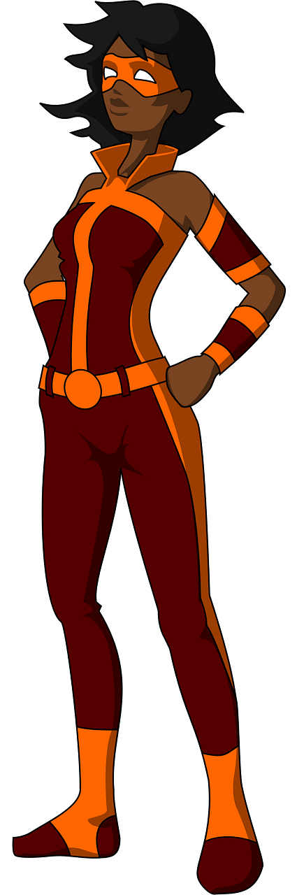 Dark female superhero