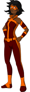 Dark female superhero
