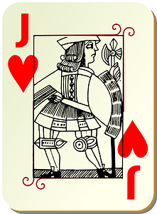 Guyenne Deck: Jack of Hearts