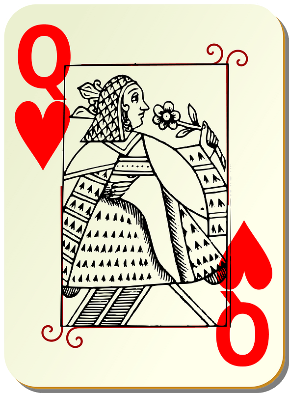 Guyenne Deck: Queen of Hearts