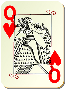 Guyenne Deck: Queen of Hearts