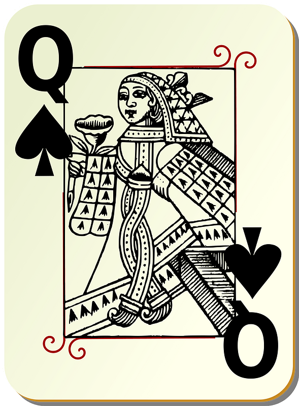 Guyenne Deck: Queen of Spades