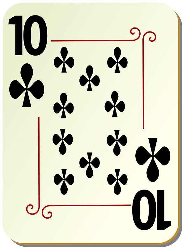 Ornamental Deck: 10 of Clubs