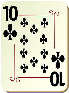 Ornamental Deck: 10 of Clubs