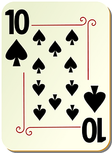 Ornamental Deck: 10 of Spades