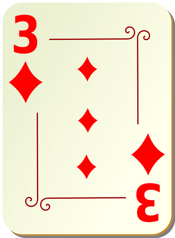 Ornamental Deck: 3 of Diamonds