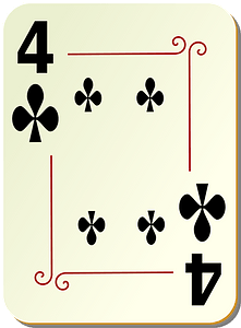 Ornamental Deck: 4 of Clubs