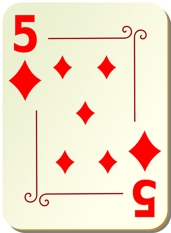 Ornamental Deck: 5 of Diamonds