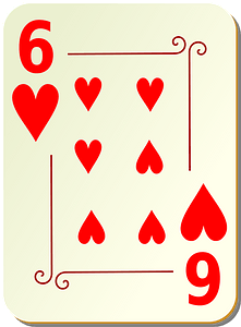 Ornamental Deck: 6 of Hearts